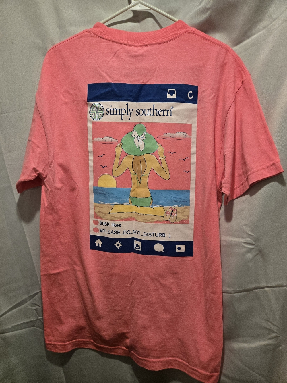 Simply Southern Coral Beach Graphic Tee - Picture 2 of 6